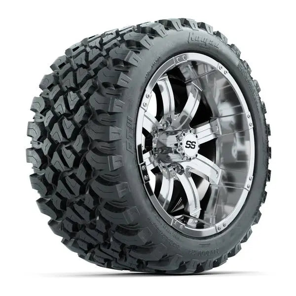 23x10-R14 GTW Nomad Radial All Terrain Tire mounted on 14x7 Tempest Chrome Wheel