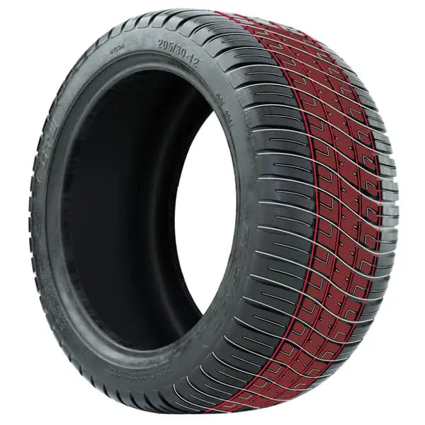 205/30-14 GTW Fusion Street Tire Tread Highlights