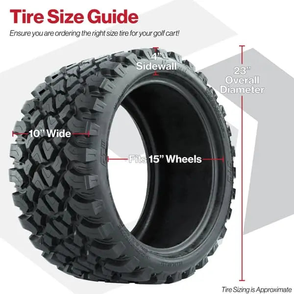 23x10-R15 GTW Nomad Radial All Terrain Tire Size Guide