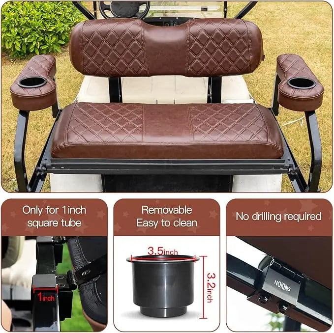 Foldable Flip Clamp On Armrest with Cup Holders Miscellaneous