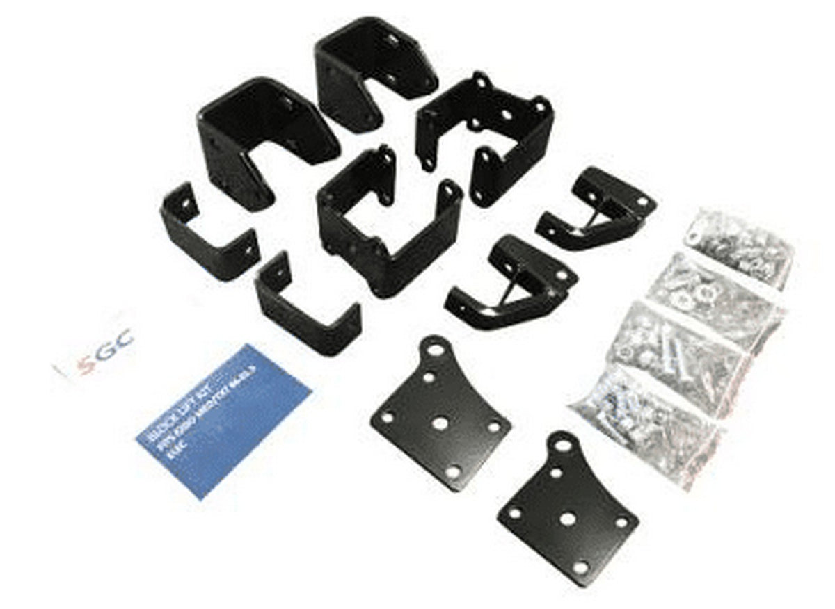 SGC 4″ Block Lift Kit for EZGO TXT 1994-2001.5 exploded view of parts