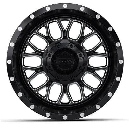 14x7 GTW Helix Machined and Black Wheel GTW