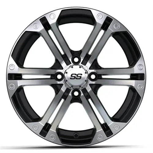 14x7 GTW Machined and Black Specter Wheel GTW