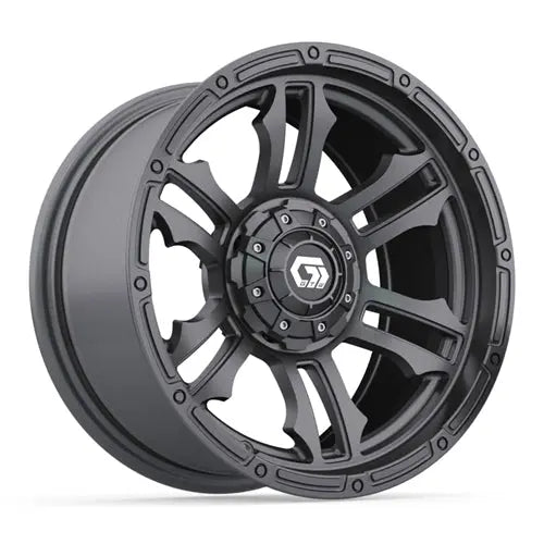 14x7 GTW Shogun Gloss Gunmetal Wheel Angle View