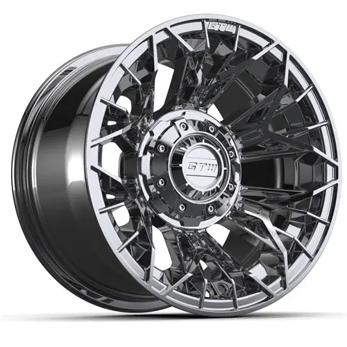14x7 GTW Stellar Chrome Wheel Angle View