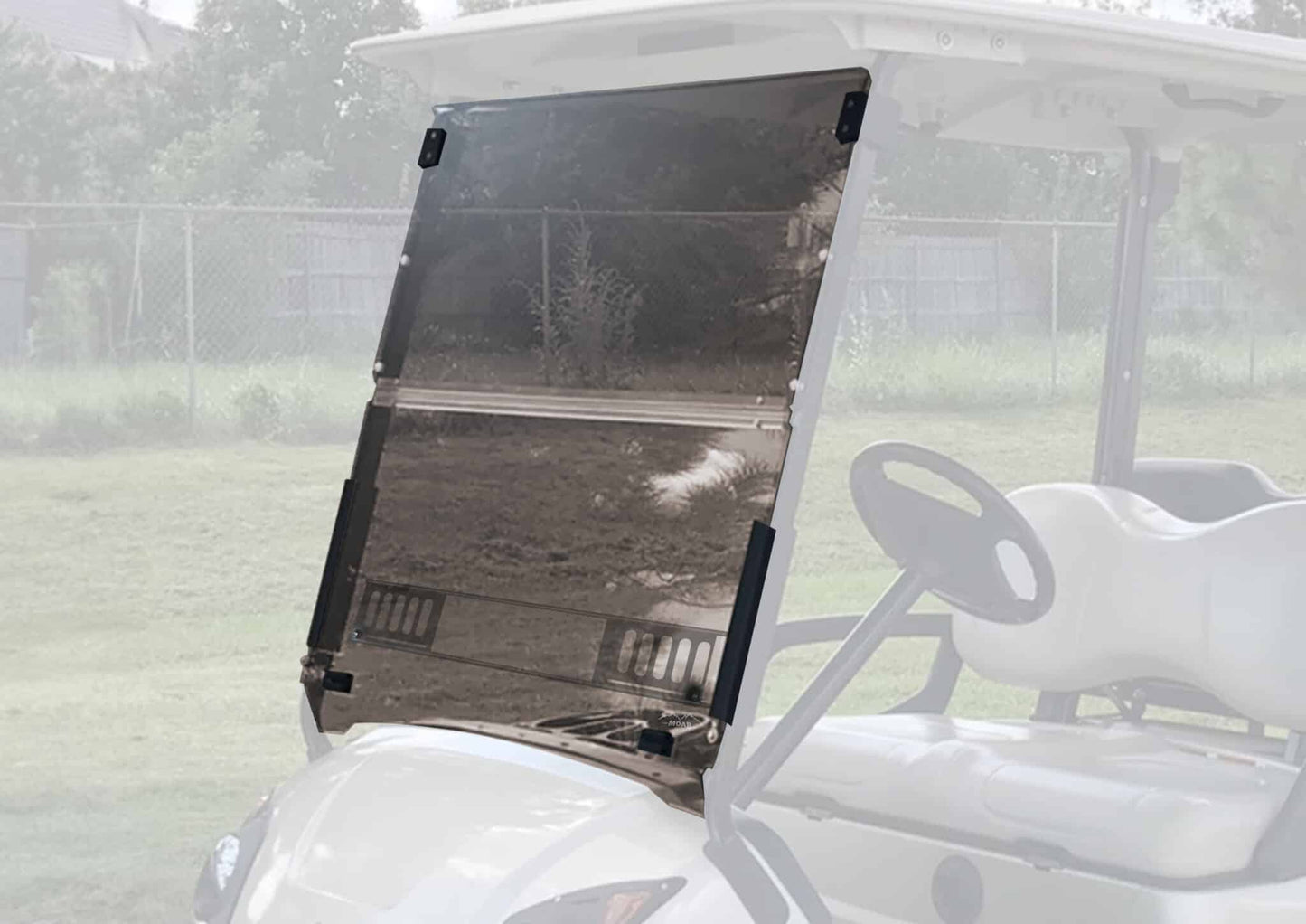 Yamaha G29 Vented Tinted Fold Down Windshield #WSYM10