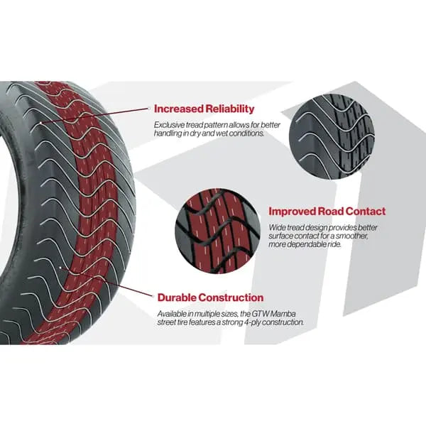 215/35-12 GTW Mamba Street Tire Tread Specs
