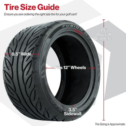 215/40-R12 GTW Fusion GTR Steel Belted Street Tire