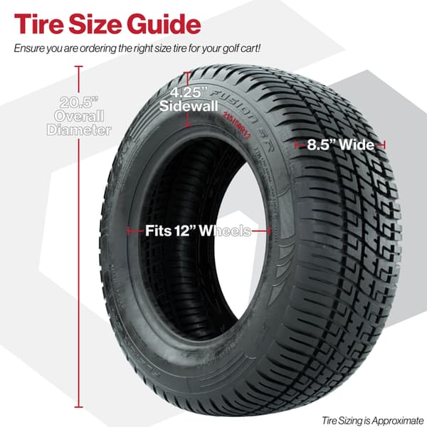 215/50-R12 GTW Fusion S/R Steel Belted Street Tire