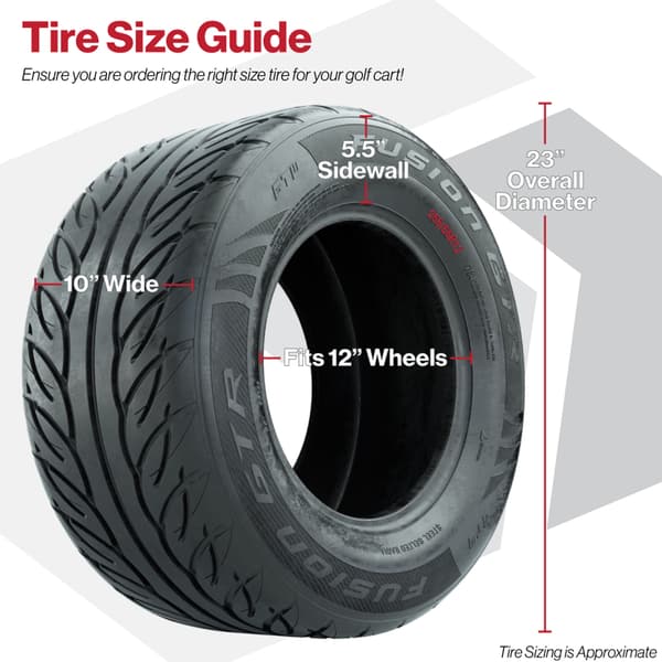 255/55-R12 GTW Fusion GTR Steel Belted Street Tire