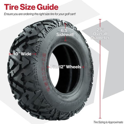 25x10-12 GTW Barrage Mud Tire