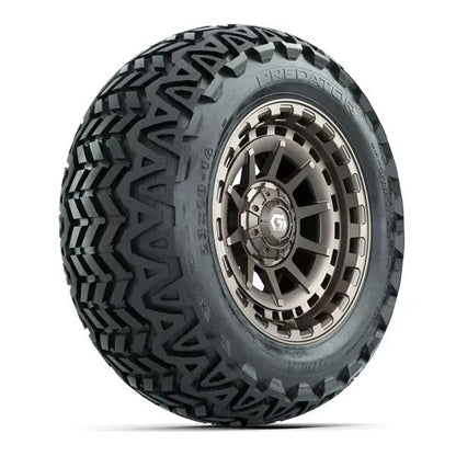 23x10-14 GTW Predator All Terrain Tire mounted on 14x7 Barricade Satin Bronze Wheel