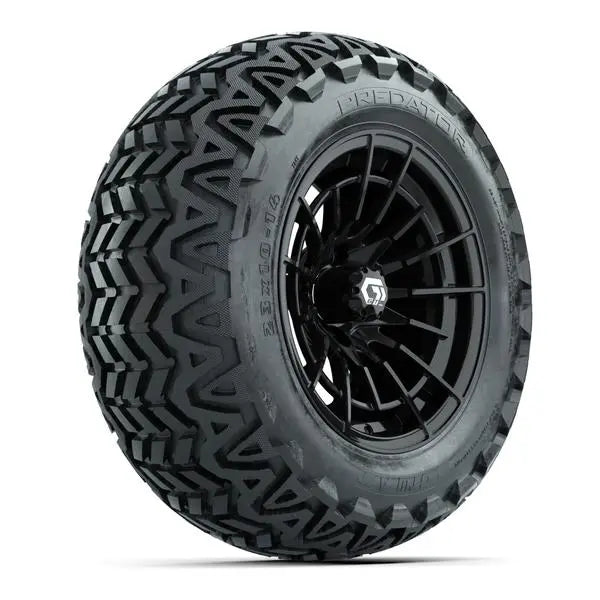 23x10-14 GTW Predator All Terrain Tire mounted on 14x7 Boost Gloss Black Wheel