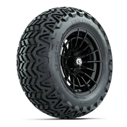 23x10-14 GTW Predator All Terrain Tire mounted on 14x7 Boost Gloss Black Wheel