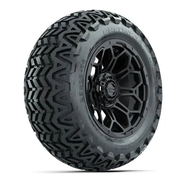 23x10-14 GTW Predator All Terrain Tire mounted on 14x7 Bravo Matte Black Wheel