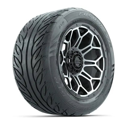 255/45-R14 GTW Fusion GTR Street Tire mounted on 14x7 Bravo Matte Grey Wheel