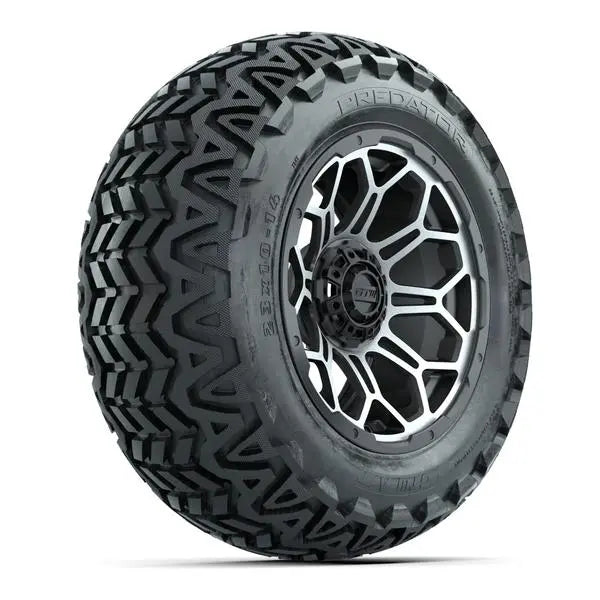 23x10-14 GTW Predator All Terrain Tire mounted on 14x7 Bravo Matte Grey Wheel