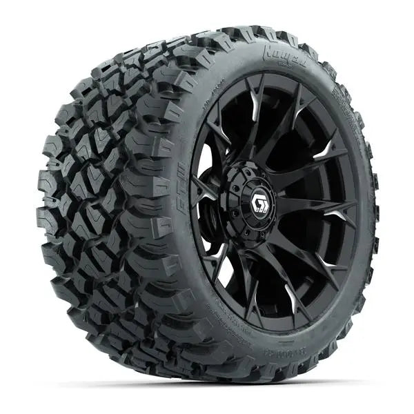 23x10-R14 GTW Nomad Radial All Terrain Tire mounted on 14x7 Diablo Gloss Black Wheel