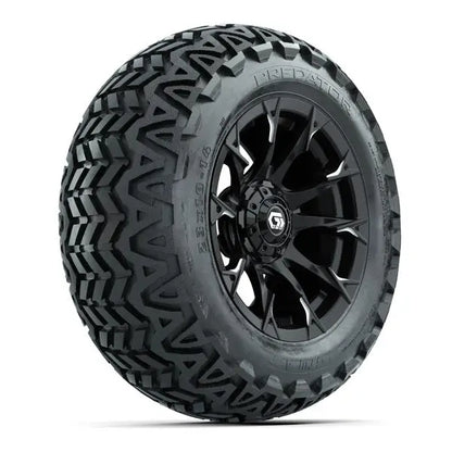 23x10-14 GTW Predator All Terrain Tire mounted on 14x7 Diablo Gloss Black Wheel