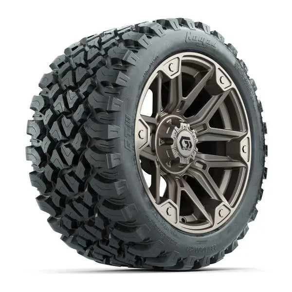 23x10-R14 GTW Nomad Radial All Terrain Tire mounted on 14x7 Graffiti Satin Bronze Wheel