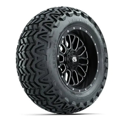 23x10-14 GTW Predator All Terrain Tire mounted on 14x7 Helix Machined and Black Wheel