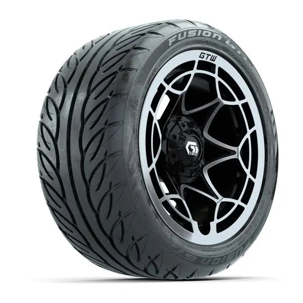255/45-R14 GTW Fusion GTR Street Tire mounted on 14x7 Nexus Silver Wheel