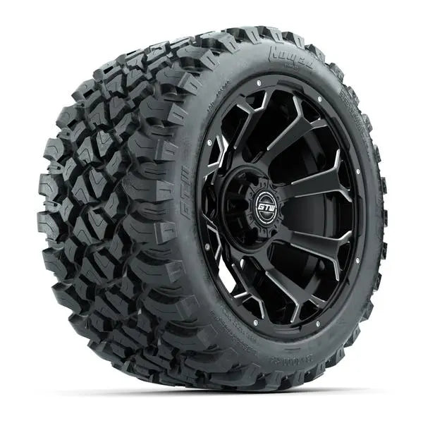 23x10-R14 GTW Nomad Radial All Terrain Tire mounted on 14x7 Raven Machined and Black Wheel