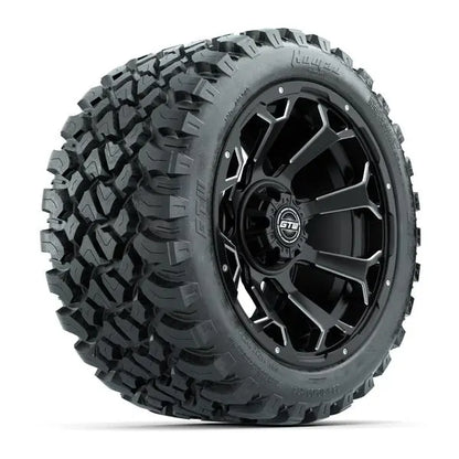 23x10-R14 GTW Nomad Radial All Terrain Tire mounted on 14x7 Raven Machined and Black Wheel