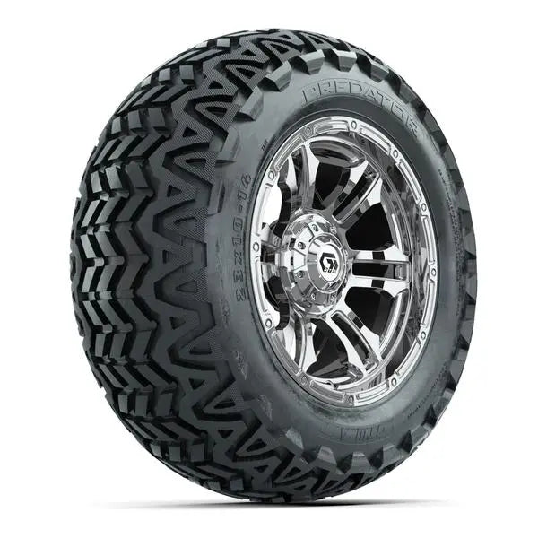 23x10-14 GTW Predator All Terrain Tire mounted on 14x7 Shogun Chrome Wheel