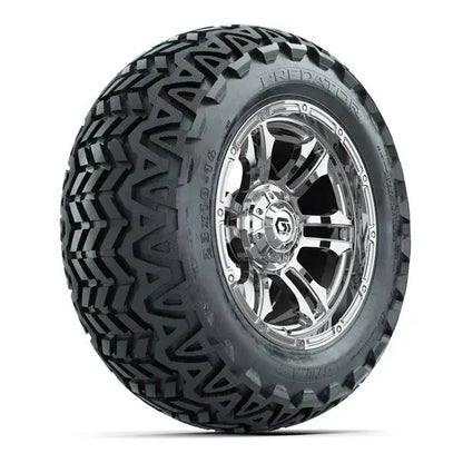 23x10-14 GTW Predator All Terrain Tire mounted on 14x7 Shogun Chrome Wheel