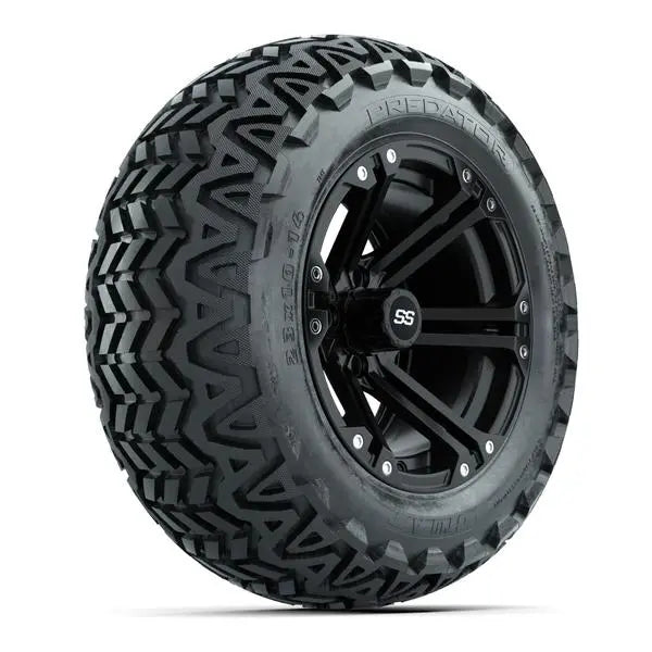 23x10-14 GTW Predator All Terrain Tire mounted on 14x7 Specter Matte Black Wheel