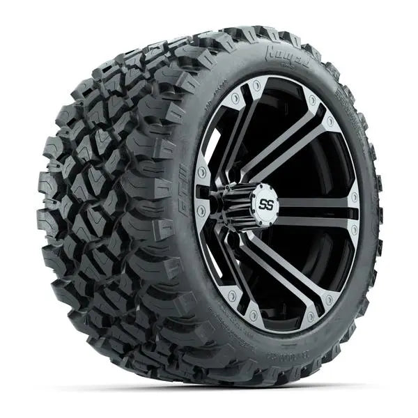 23x10-R14 GTW Nomad Radial All Terrain Tire mounted on 14x7 Specter Machined and Black Wheel