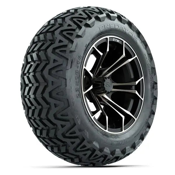 23x10-14 GTW Predator All Terrain Tire mounted on 14x7 Spyder Matte Bronze Wheel