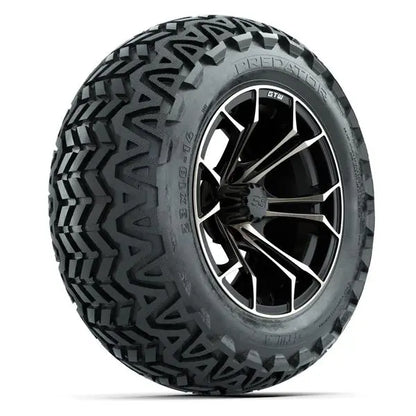 23x10-14 GTW Predator All Terrain Tire mounted on 14x7 Spyder Matte Bronze Wheel
