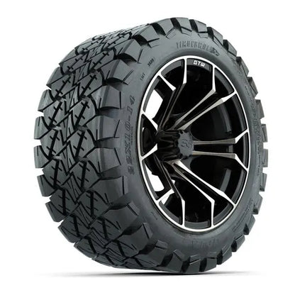 22x10-14 GTW Timberwolf All Terrain Tire mounted on 14x7 Spyder Matte Bronze Wheel