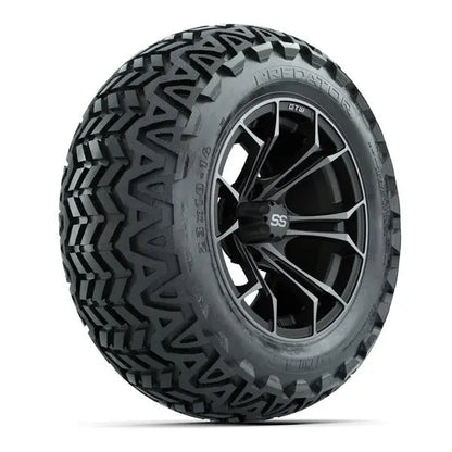 23x10-14 GTW Predator All Terrain Tire mounted on 14x7 Spyder Matte Grey Wheel