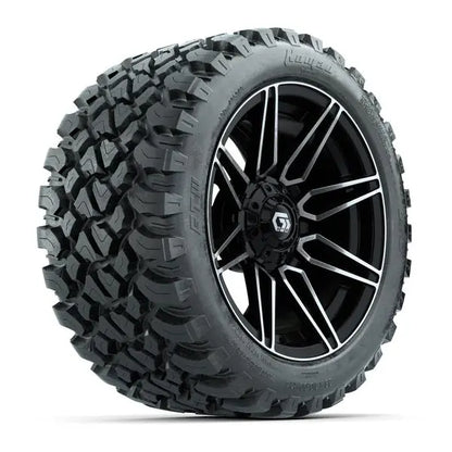23x10-R14 GTW Nomad Radial All Terrain Tire mounted on 14x7 Stealth Machined and Black Wheel