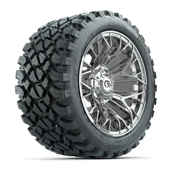 23x10-R14 GTW Nomad Radial All Terrain Tire mounted on 14x7 Stellar Chrome Wheel