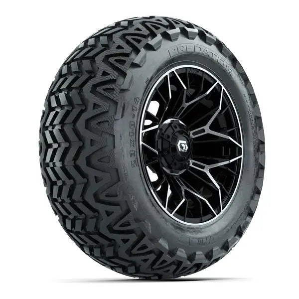 23x10-14 GTW Predator All Terrain Tire mounted on 14x7 Stellar Machined and Black Wheel