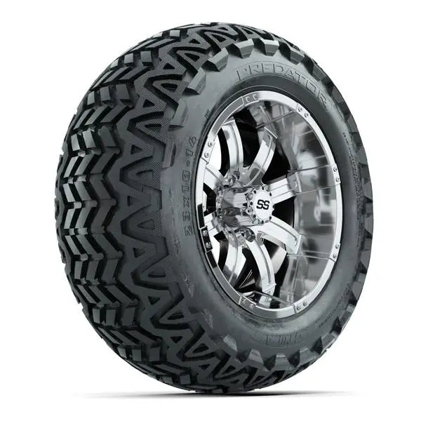 23x10-14 GTW Predator All Terrain Tire mounted on 14x7 Tempest Chrome Wheel