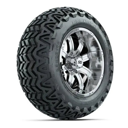 23x10-14 GTW Predator All Terrain Tire mounted on 14x7 Tempest Chrome Wheel