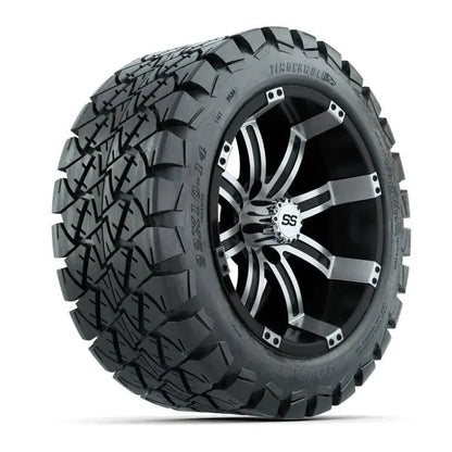 22x10-14 GTW Timberwolf All Terrain Tire mounted on 14x7 GTW Tempest Machined and Black Wheel