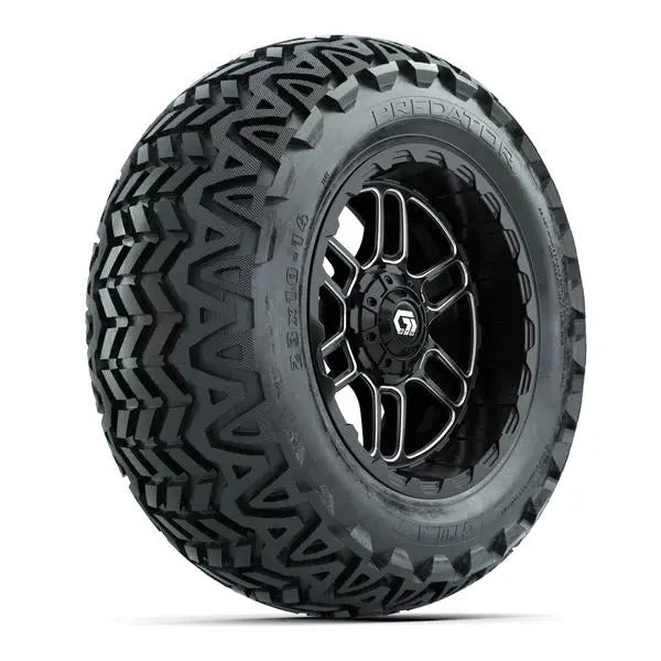23x10-14 GTW Predator All Terrain Tire mounted on 14x7 Titan Machined and Black Wheel 