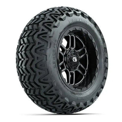 23x10-14 GTW Predator All Terrain Tire mounted on 14x7 Titan Machined and Black Wheel 