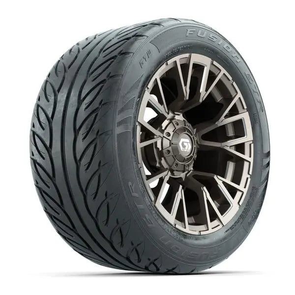 255/45-R14 GTW Fusion GTR Street Tire mounted on 14x7 Vandal Satin Bronze Wheel 