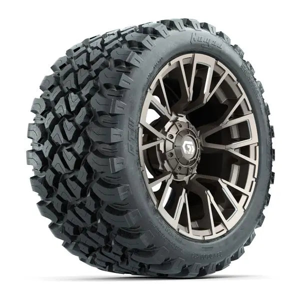 23x10-R14 GTW Nomad Radial All Terrain Tire mounted on 14x7 Vandal Satin Bronze Wheel