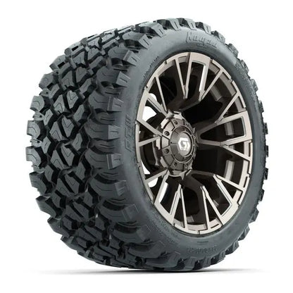 23x10-R14 GTW Nomad Radial All Terrain Tire mounted on 14x7 Vandal Satin Bronze Wheel