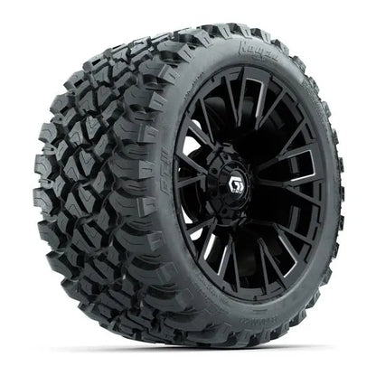 23x10-R14 GTW Nomad Radial All Terrain Tire mounted on 14x7 Vandal Machined and Black Wheel