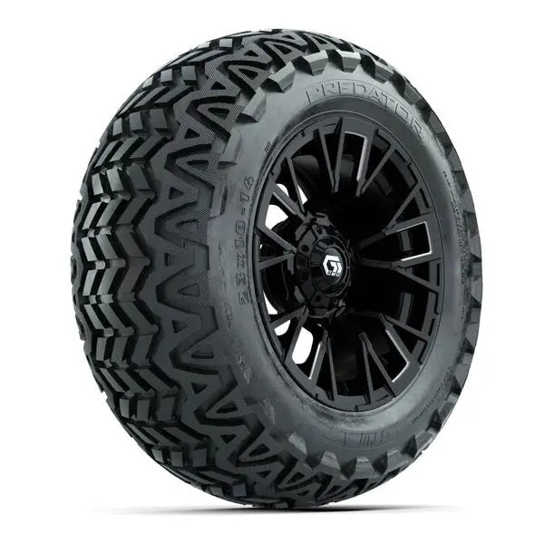 23x10-14 GTW Predator All Terrain Tire mounted on 14x7 Vandal Machined and Black Wheel