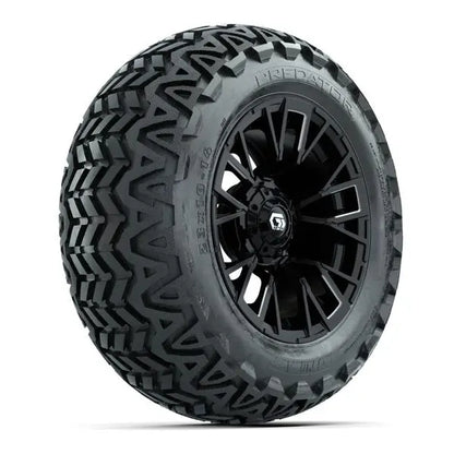 23x10-14 GTW Predator All Terrain Tire mounted on 14x7 Vandal Machined and Black Wheel